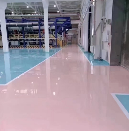vinyl ester industrial anti-corrosion flooring, chemical resistant heavy-duty floor coating, industrial acid resistant flooring system