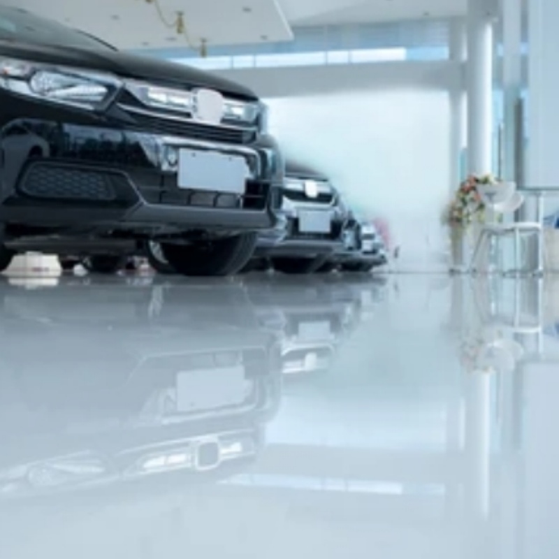 Industrial Flooring Topcoat Application Process