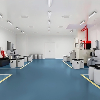 Anti static ESD epoxy flooring system for electronics manufacturing and cleanroom environments