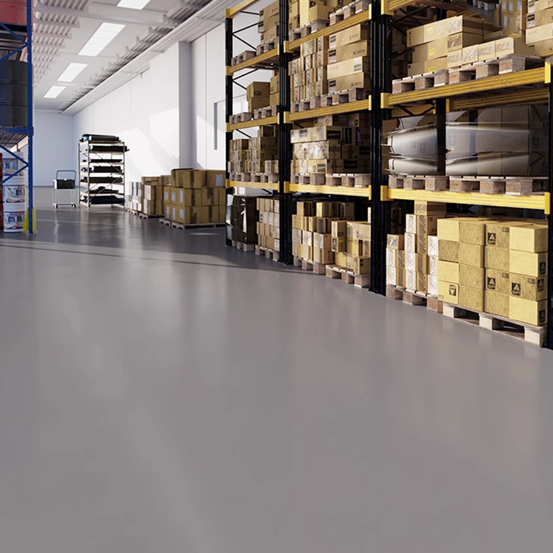 Strong adhesion industrial resin polymer coating cross linked deeply into concrete capillaries for durability