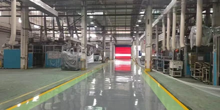 Industrial epoxy flooring applications for factories and warehouses