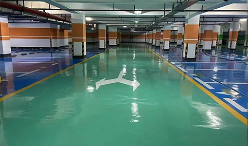 Epoxy floor coating systems for industrial warehouses, factories, and commercial spaces