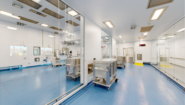 Seamless chemical resistant flooring for pharmaceutical cleanroom facilities