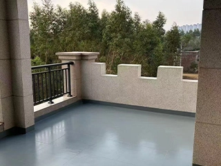 Polyaspartic quartz flooring system with slip resistance and abrasion-resistant performance for high-traffic areas