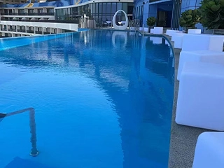 UV-resistant polyaspartic flooring system with color stability and long-lasting surface protection for exposed environments
