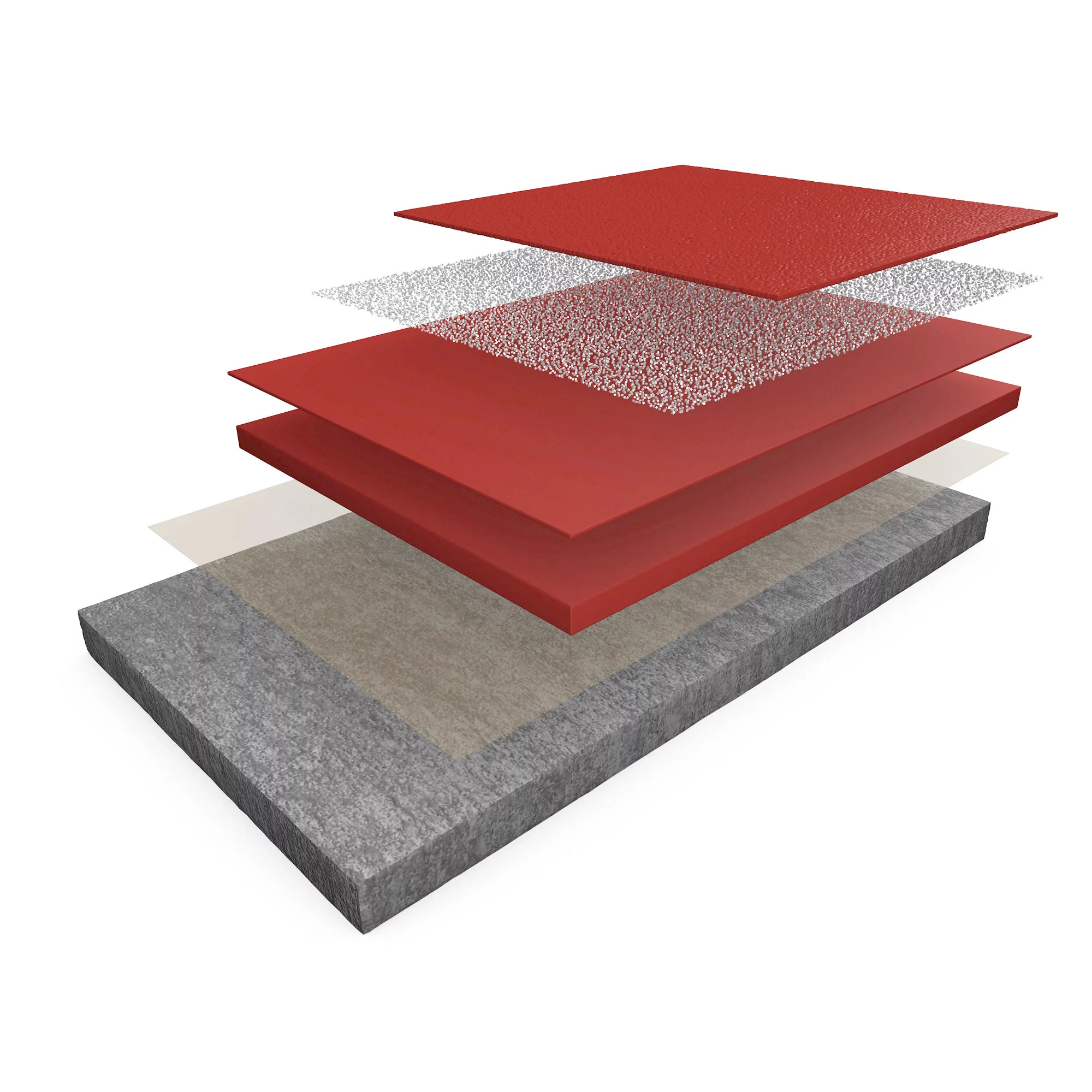 Quartz broadcast cementitious urethane flooring system with textured aggregate surface